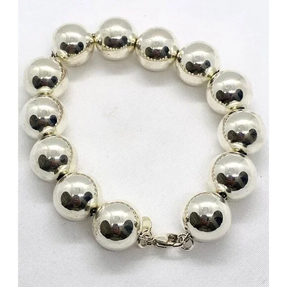 Tiffany & Co Sterling Silver 925 Hardwear 14MM Bead Bracelet - Picture 3 of 6